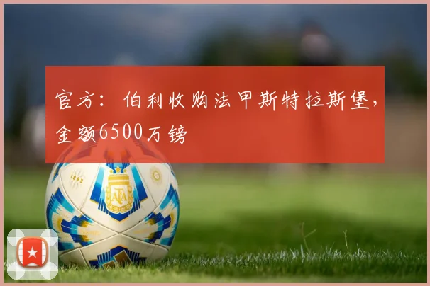 官方：伯利收购法甲斯特拉斯堡，金额6500万镑